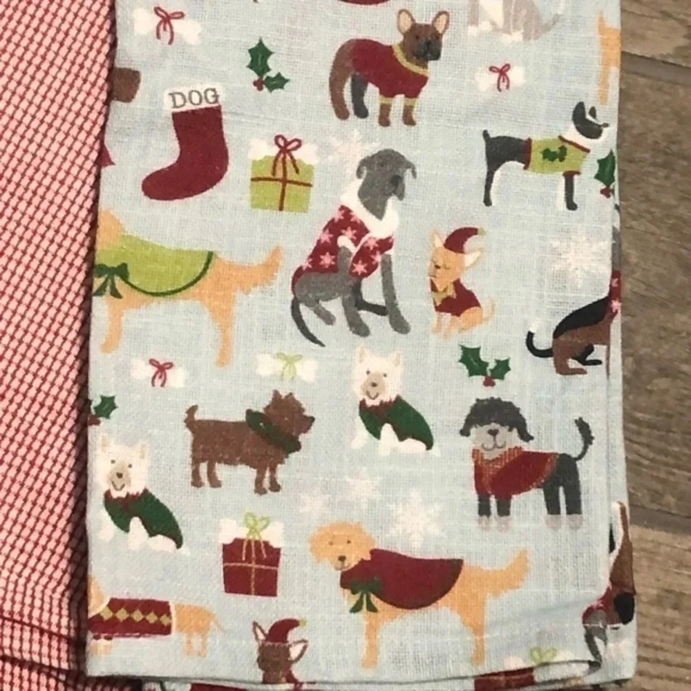 Max studio dachshund and other dogs kitchen towel set